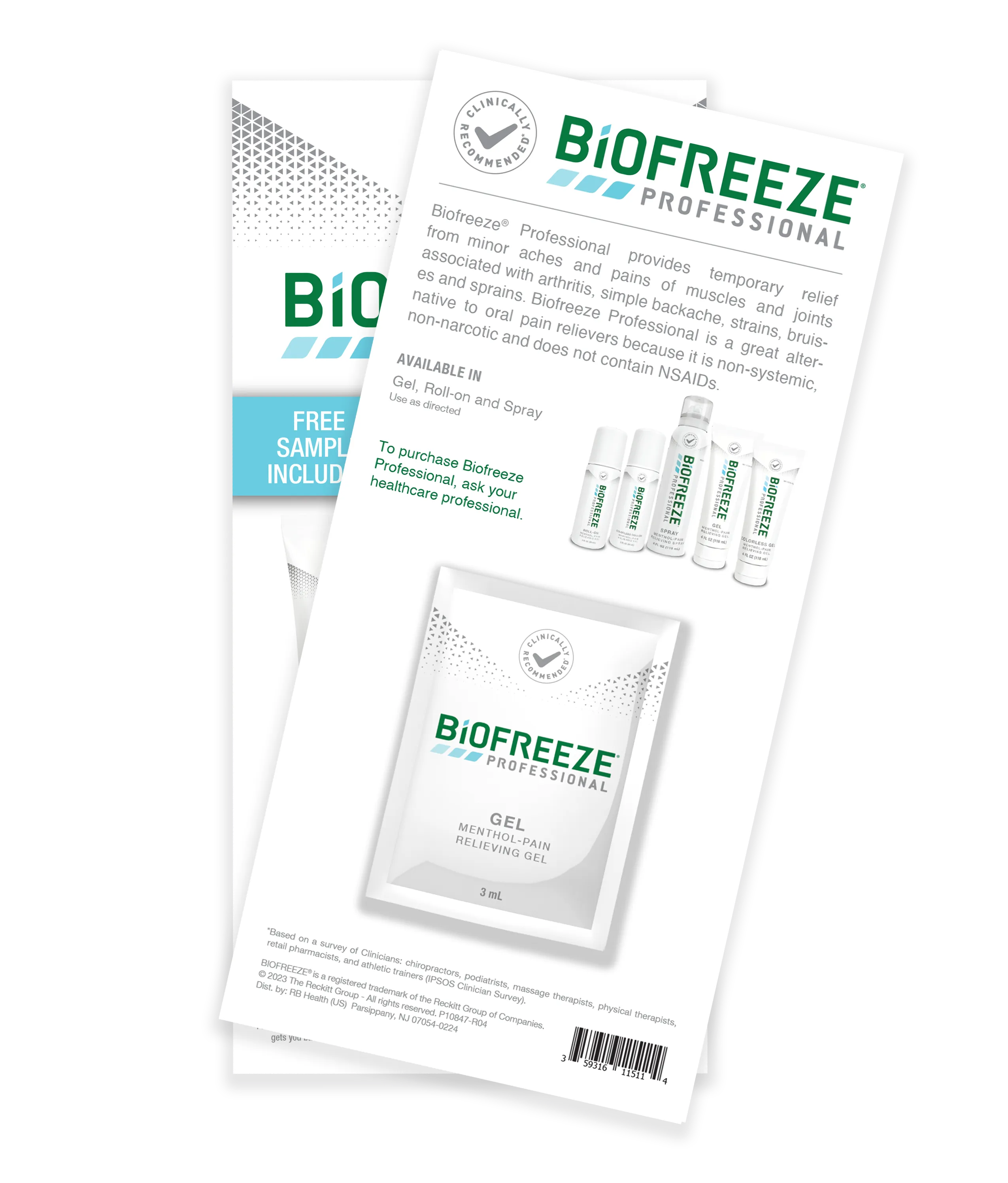 Biofreeze Pro Pain Relieving Gel - 16 oz. Spray Pump - Colorless