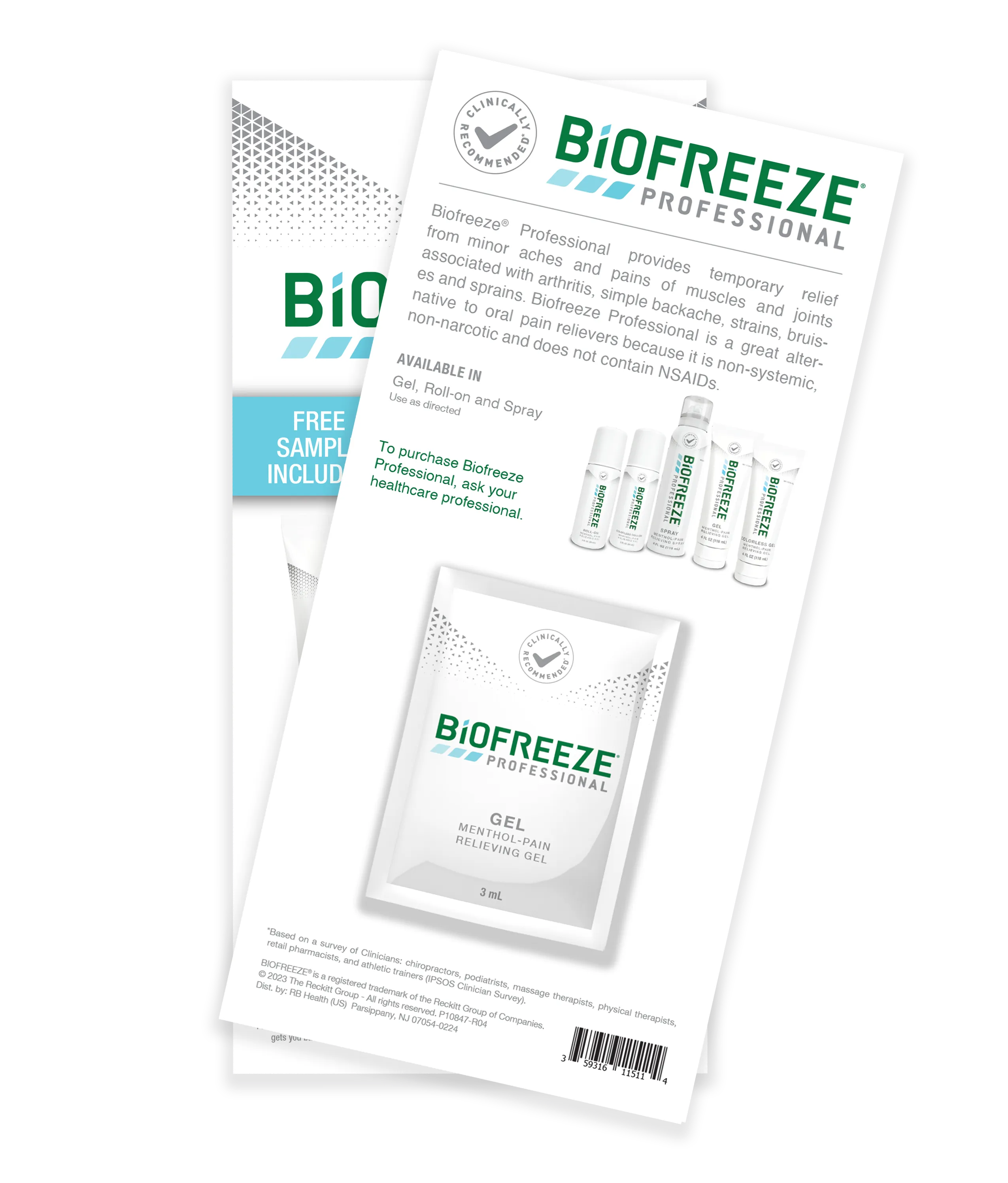 Biofreeze Professional Topical Pain Relief Gel Green 1 Gallon